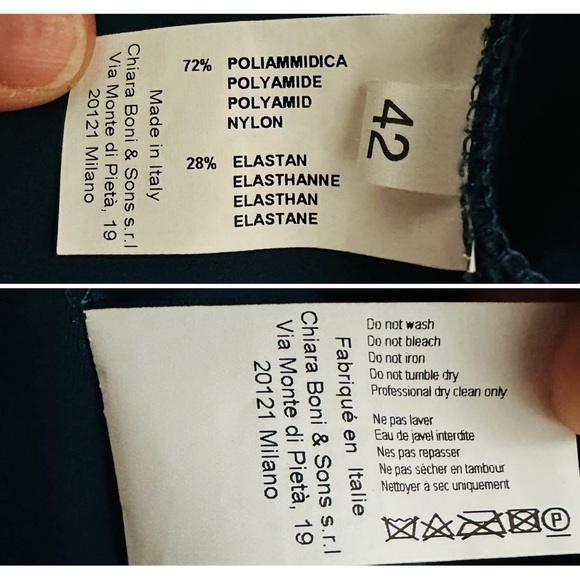 Chiara Boni La Petite Robe Blue Artico Tessie Gown Size 42 US 6 Mermaid Bodycon - Picture 13 of 16